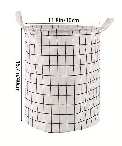 1pc Round Dirty Clothes Basket, Laundry Basket, Portable Dirty Clothes Hamper, laundry hhamper, storage bucket