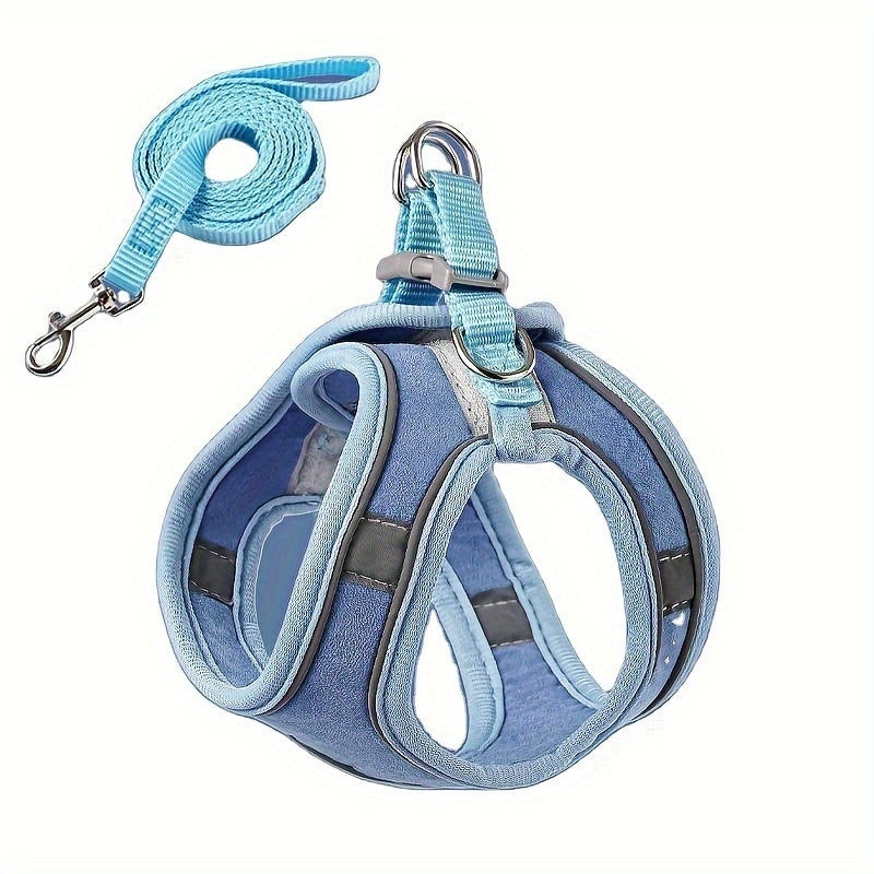 Escape-Proof Cat Harness Vest: Adjustable, Anti-Leak Walking Leash For Your Furry Friend!