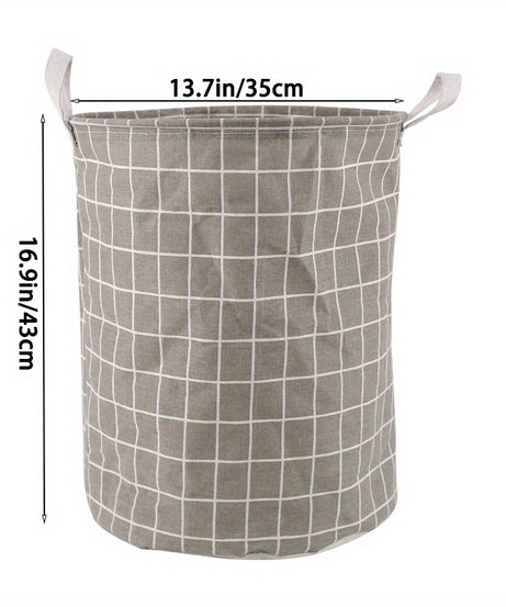 1pc Round Dirty Clothes Basket, Laundry Basket, Portable Dirty Clothes Hamper, laundry hhamper, storage bucket