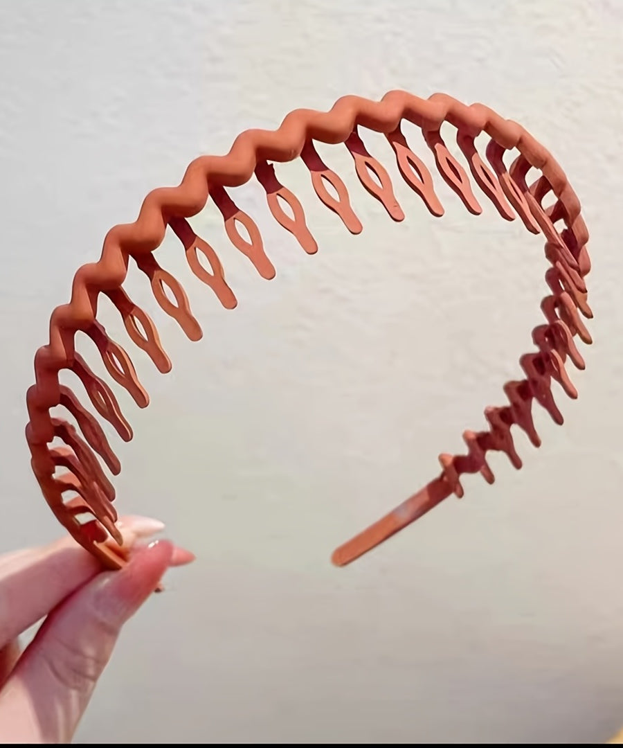 Hair Clip Frosted Color Headband Women's Non-slip Band Teeth Simple Pressure Headband Face Headband Hair Accessories