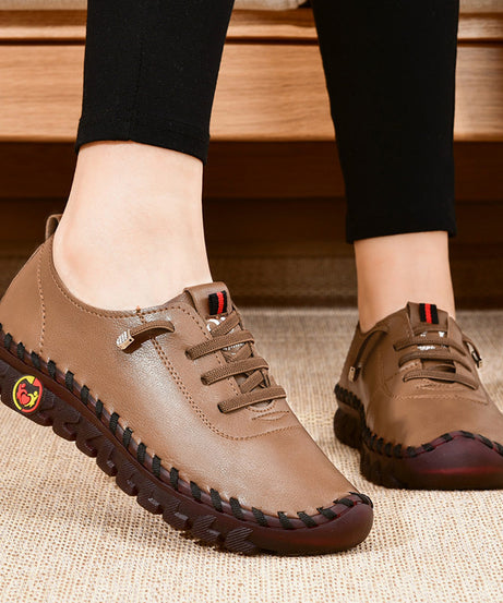 Women's / Round-Toe Flat Shoes with Spoils Accent - Casual Comfortable All-Season Sneakers, PVC Sole & Soft, Breathable for Square Dance, Casual Attire -  Upper (North America/Europe Style)