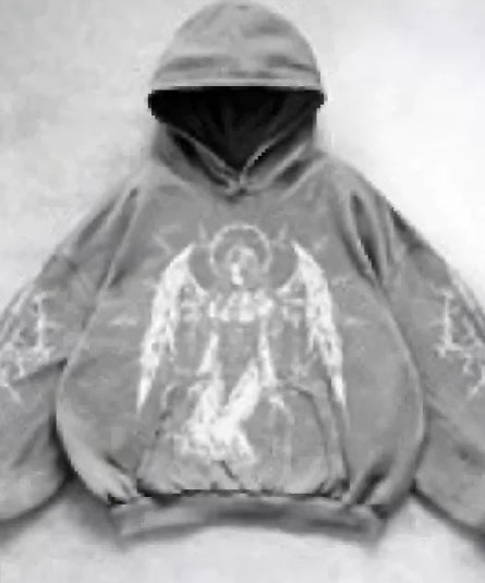 Hooded Printed Hip Hop Y2G Streetwear Sweatshirt