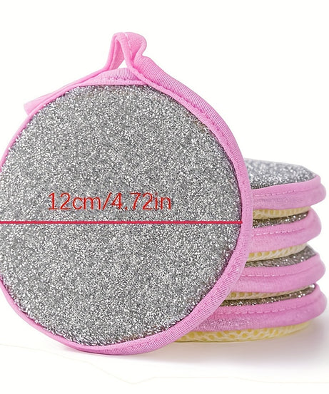 5/10pcs, Double Side Dishwashing Sponge Pan Pot Dish Wash Sponges Household Cleaning Tools Kitchen Tableware Dish Washing Brush