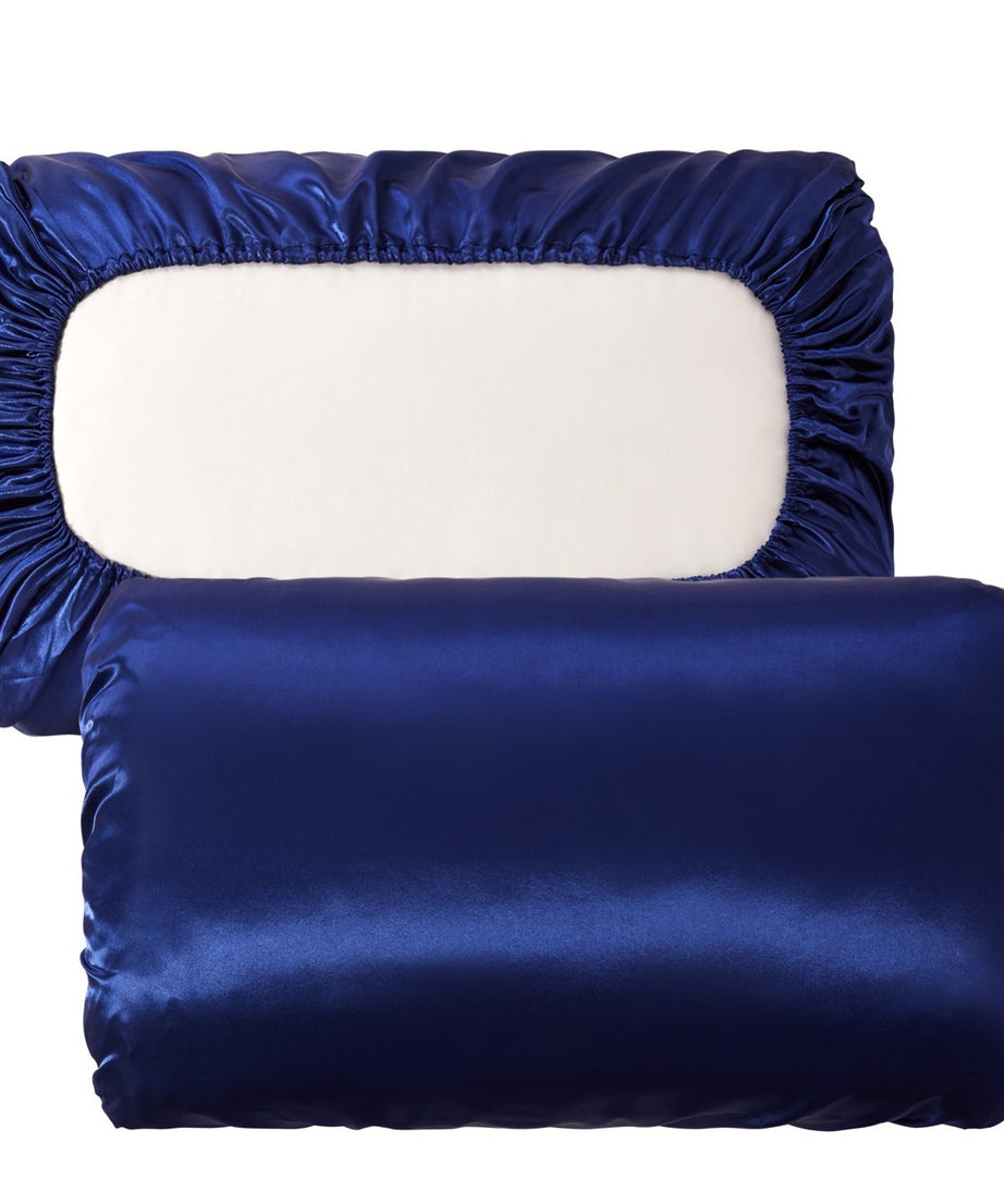 2pcs Soft And Breathable Satin Pillowcase With Elastic Cord - Perfect For A Comfortable Sleep In Your Bedroom