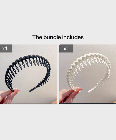 Hair Clip Frosted Color Headband Women's Non-slip Band Teeth Simple Pressure Headband Face Headband Hair Accessories