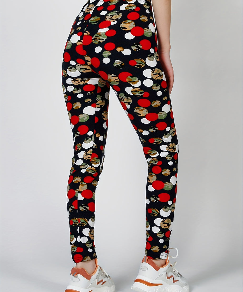 [Floral Leggings] High Waist Floral Printed Women's Leggings | Casual Sweatpants Pants