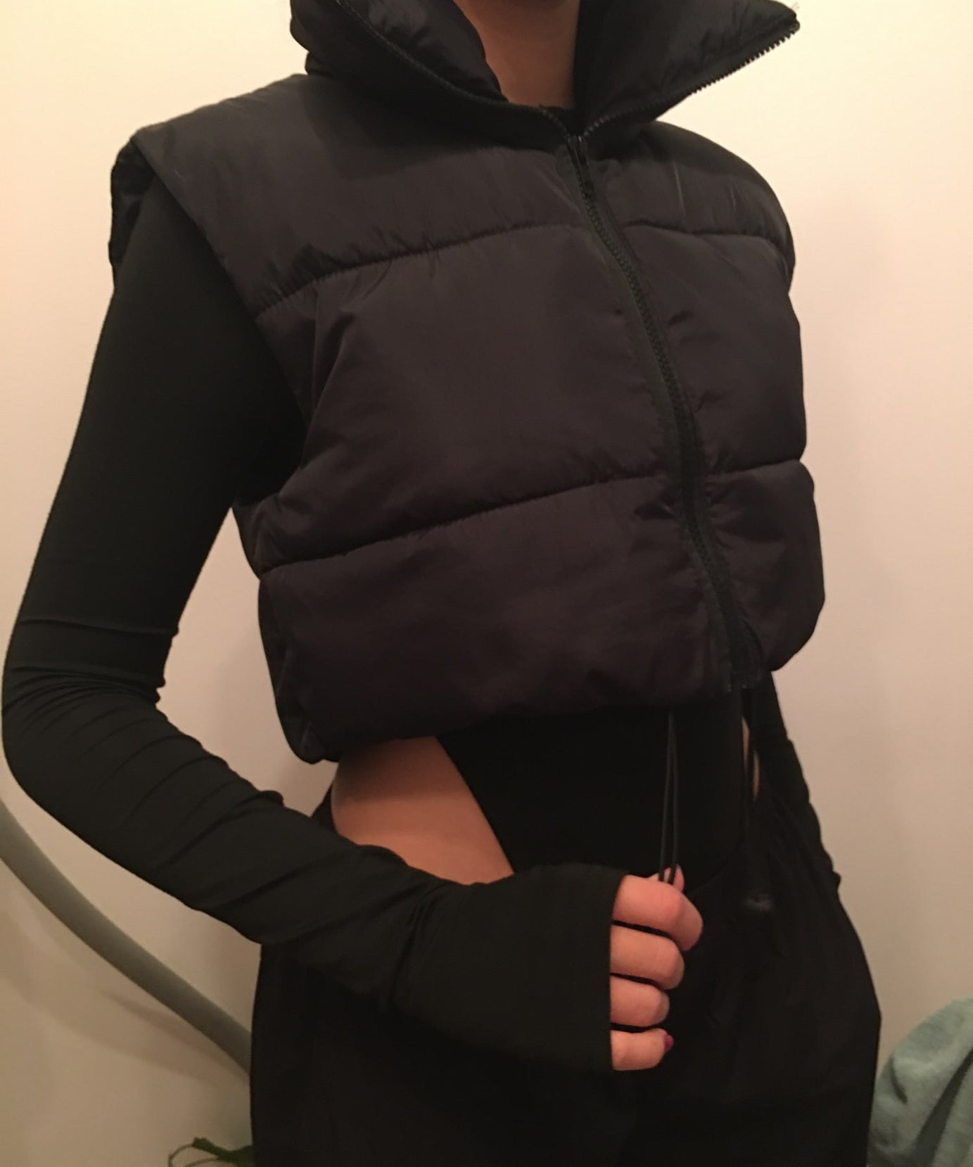 Women'S Sleeveless Vest - Vibrant Pink Slim-Fit Alternative Coat with Drawstring Hood, Zipper Front & Pockets for Fall/Winter Casual Wear, Casual Winter Wear | High Neckline Vest | Zippered Jacket