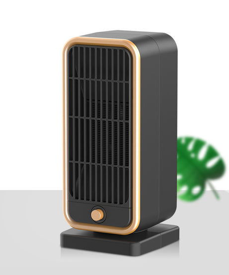 Quiet 500W Ceramic Electric Space Heater, Square Shape, 110-130V US Plug, No Energy Efficiency Rating, Tip-over Protection, Portable Heating Equipment for Bedroom, Living Room, Office