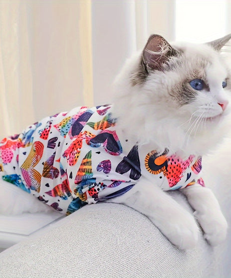 Cute Pet Pajamas for Small and Medium Dogs and Cats - Soft and Comfortable Jumpsuit for Your Furry Friend