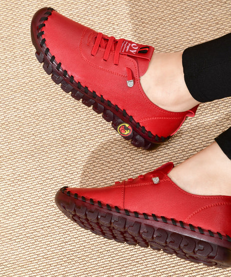 Women's / Round-Toe Flat Shoes with Spoils Accent - Casual Comfortable All-Season Sneakers, PVC Sole & Soft, Breathable for Square Dance, Casual Attire -  Upper (North America/Europe Style)