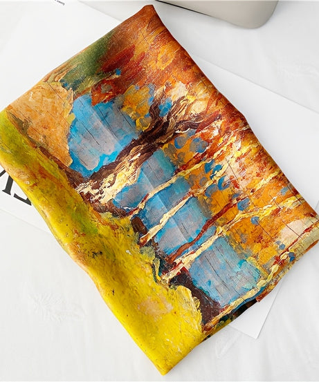 35.4"×70.9" Elegant Landscape Print Scarf Shawl - Windproof, Trendy, and Versatile Outdoor Wrap for Women - Stylish Hijab, Perfect for Any Occasion