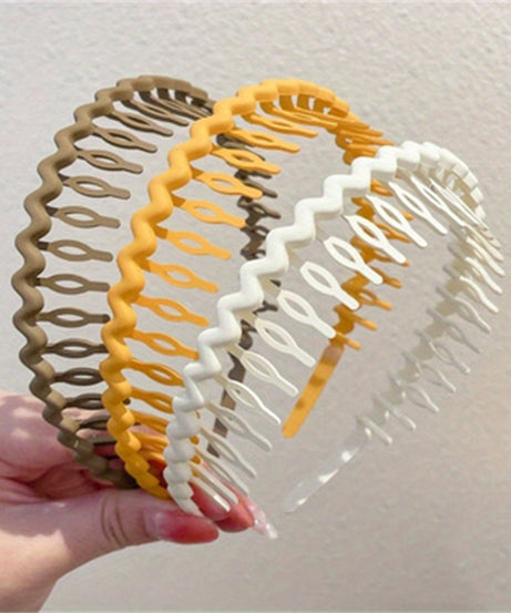 Hair Clip Frosted Color Headband Women's Non-slip Band Teeth Simple Pressure Headband Face Headband Hair Accessories