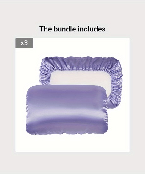 2pcs Soft And Breathable Satin Pillowcase With Elastic Cord - Perfect For A Comfortable Sleep In Your Bedroom