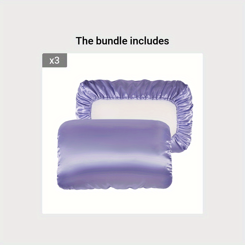 2pcs Soft And Breathable Satin Pillowcase With Elastic Cord - Perfect For A Comfortable Sleep In Your Bedroom
