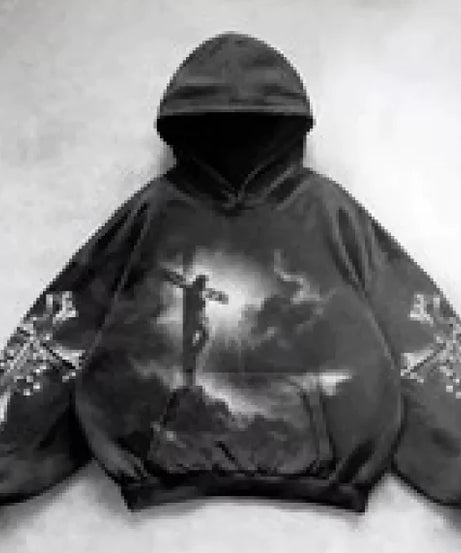 Hooded Printed Hip Hop Y2G Streetwear Sweatshirt