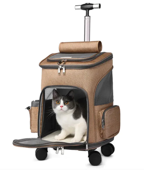 Portable Folding Pet Trolley Backpack